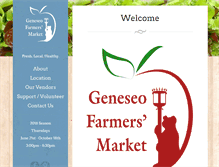 Tablet Screenshot of geneseofarmersmarket.org